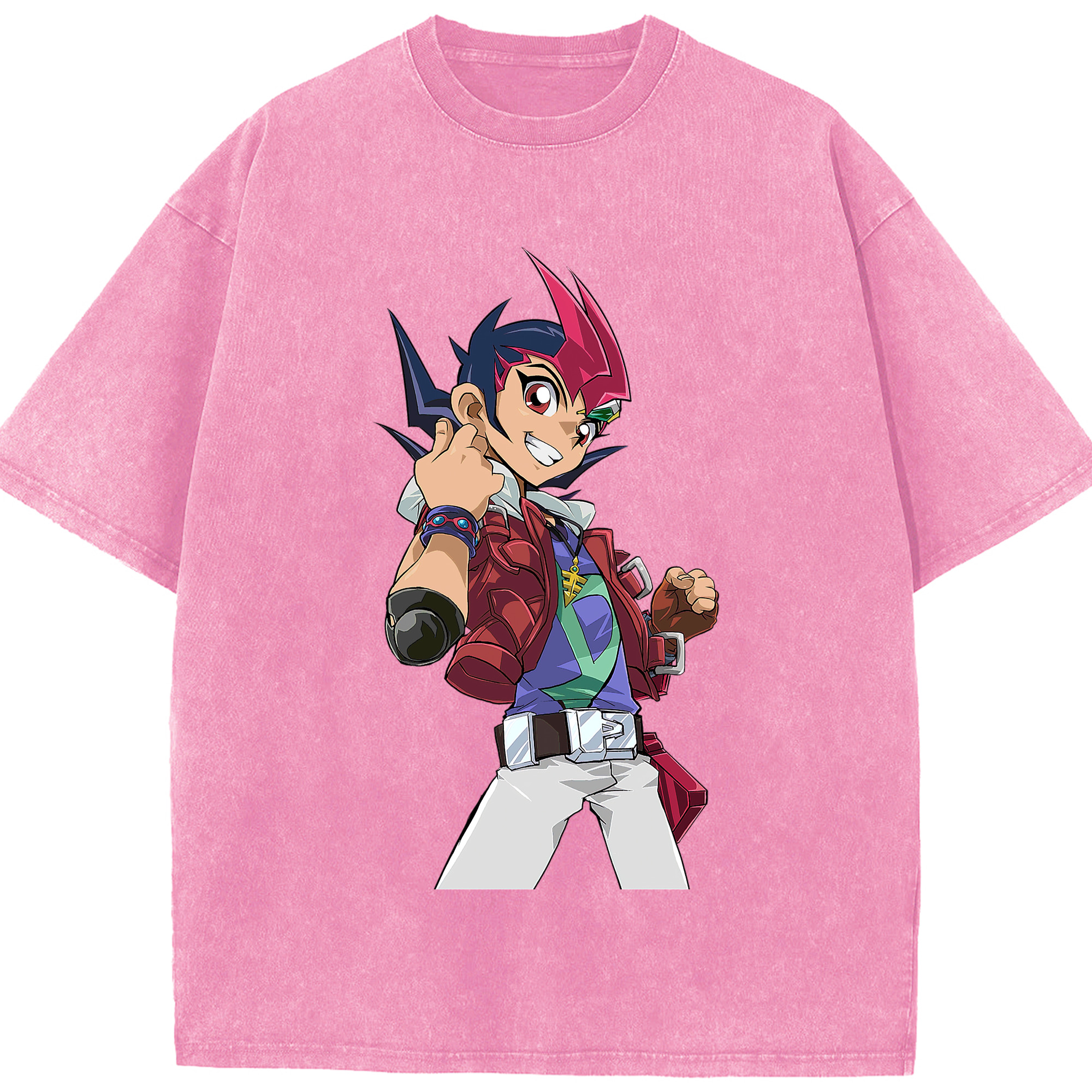 （画像用） 遊☆戯☆王 Yu-Gi-Oh! 綿100% ヴィンテージ風 半袖Tシャツ（フロントプリント）